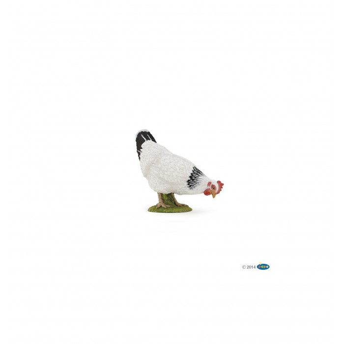 figurine poule blanche picorant papo figurine poule blanche picorant papo