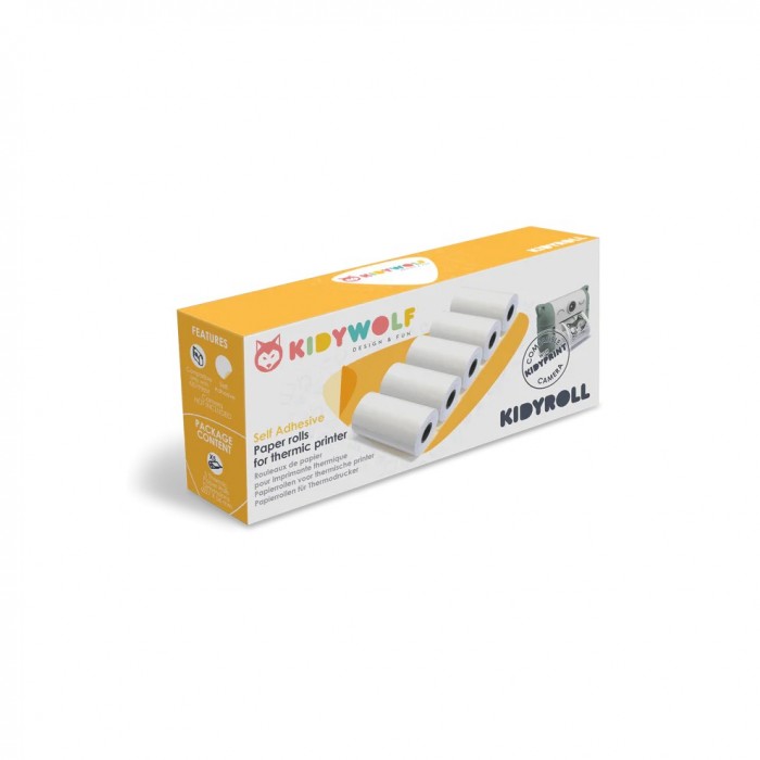 kidyroll 5 rouleaux autocollant pour kidyprint kidyroll 5 rouleaux autocollant pour kidyprint