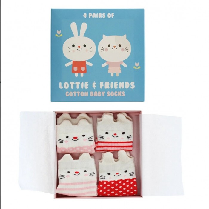Chaussettes bébé - Coffret 4 paires Chaussettes bébé - Coffret 4 paires