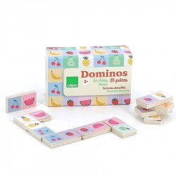 Dominos en bois réversibles - Fruits et légumes | Vilac