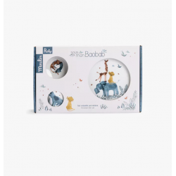 SET VAISSELLE PORCELAINE SOUS MON BAOBAB