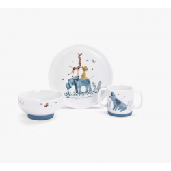 SET VAISSELLE PORCELAINE SOUS MON BAOBAB
