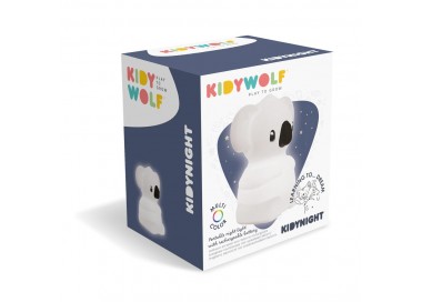 veilleuse animal silicone blanc kidynight