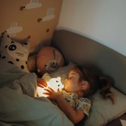 veilleuse animal silicone blanc kidynight