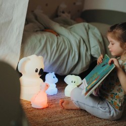 veilleuse animal silicone blanc kidynight