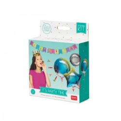 KIT FETE D'ANNIVERSAIRE  PARTY TIME