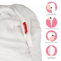SERVIETTE TURBAN A` CHEVEUX  PANDA