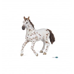 figurine jument appaloosa brune papo