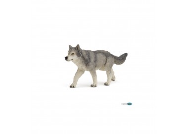 figurine louve grise papo