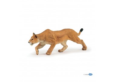 figurine lionne chassant papo