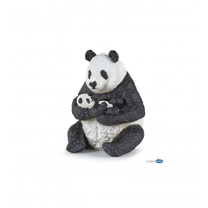 figurine panda assis et son bebe papo figurine panda assis et son bebe papo