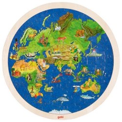 puzzle globe terrestre