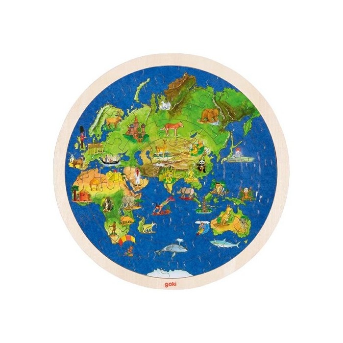 puzzle globe terrestre