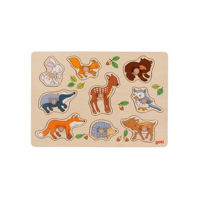 puzzle a encastrements animaux foret