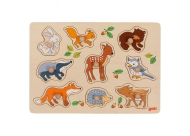 puzzle a encastrements animaux foret
