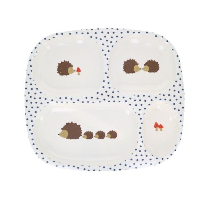 assiette a compartiments herisson
