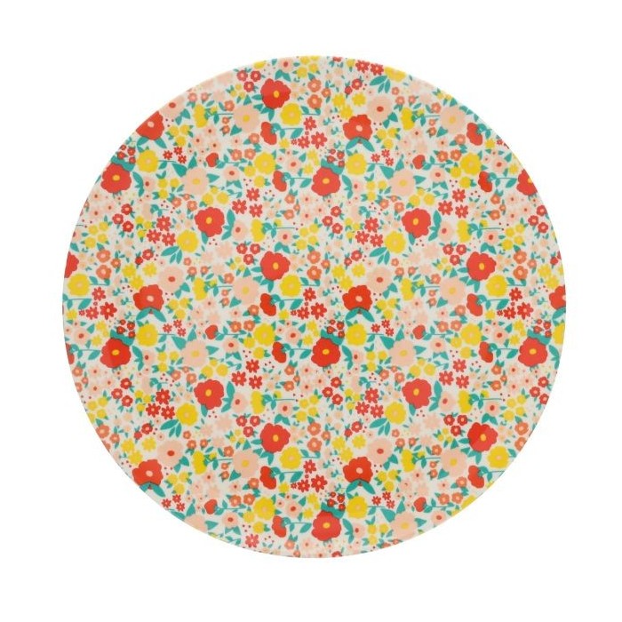 assiette fleurette