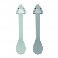 cuillere silicone 2pack requin