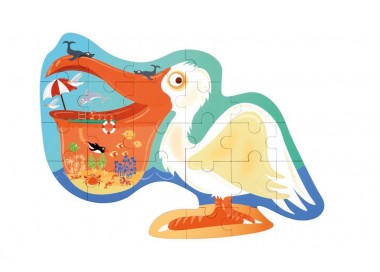 PUZZLE PELICAN 24PCS, BOI^TE FORME