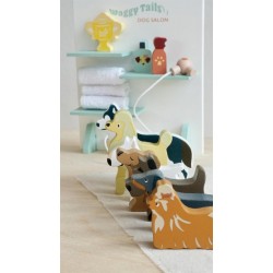 SALON DE BEAUTE´ POUR CHIENS EN BOIS