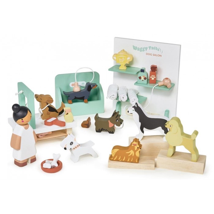 SALON DE BEAUTE´ POUR CHIENS EN BOIS