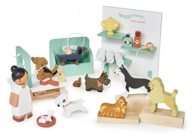 SALON DE BEAUTE´ POUR CHIENS EN BOIS