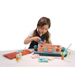 PE´NICHE FAMILLE LOUTRE, EN BOIS