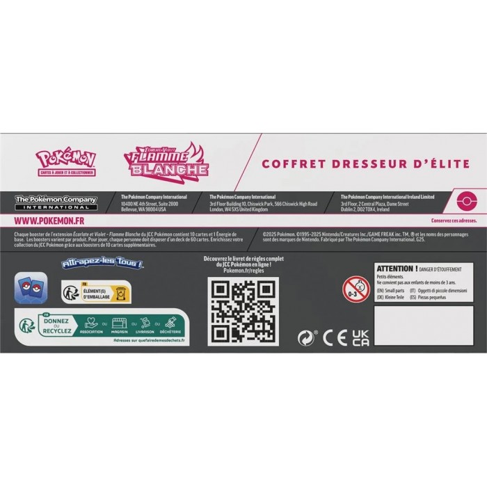 pokémon coffret dresseur d'élite flamme blanche