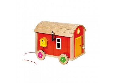 Roulotte en bois pour poupées ou figurines | Goki