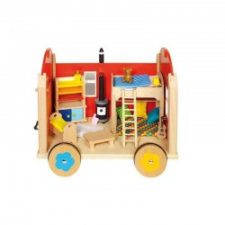 Roulotte en bois pour poupées ou figurines | Goki