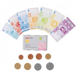 Argent factice - billets, pièces et carte bancaire | Goki