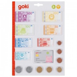Argent factice - billets, pièces et carte bancaire | Goki