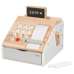 Caisse enregistreuse en bois avec effet sonore | Goki