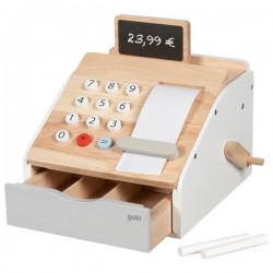 Caisse enregistreuse en bois avec effet sonore | Goki