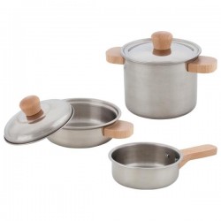 Set cuisine - 2 casseroles et 1 poêle | Goki