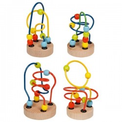 Circuit ce motricité spirale en bois et métal | Goki