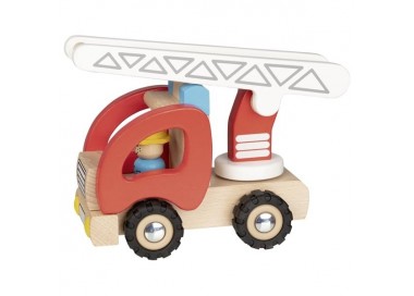 Camion de pompiers en bois avec échelle | Goki