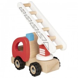 Camion de pompiers en bois avec échelle | Goki