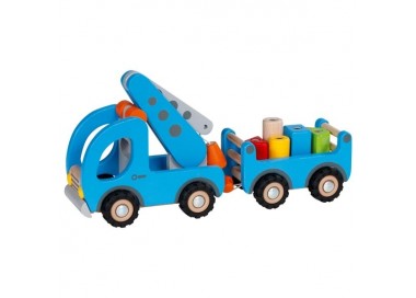 Camion-grue en bois avec remorque | Goki