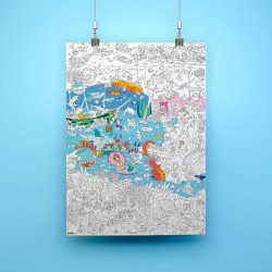 POSTER GEANT A COLORIER