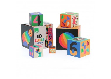 Cubes gigognes en carton, Arc-en-ciel - Andy Westface | Vilac