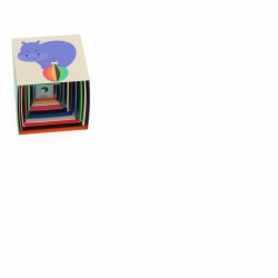 Cubes gigognes en carton, Arc-en-ciel - Andy Westface | Vilac