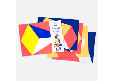 24 SETS DE TABLE EN PAPIER OMY
