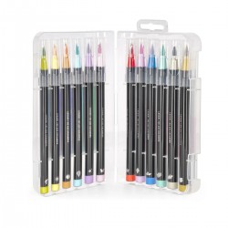 12 FEUTRES PINCEAUX  PASTEL COLOURS