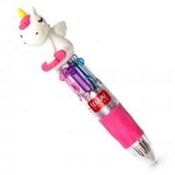 MINI STYLO A BILLE 4 COULEUR LICORNE