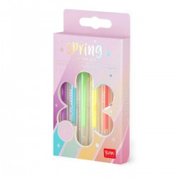 6 MINI STYLOS ENCRE GEL PAILLETTE