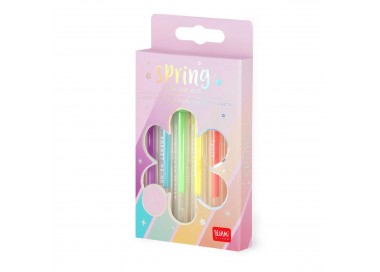 6 MINI STYLOS ENCRE GEL PAILLETTE